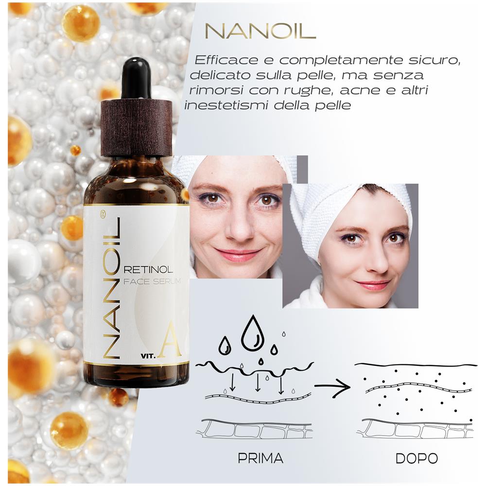 Retinol Face Serum - Siero Viso Levigante, Anti-età, Efetto Lifting Con Vitamina A, 50 Ml - Foto 2