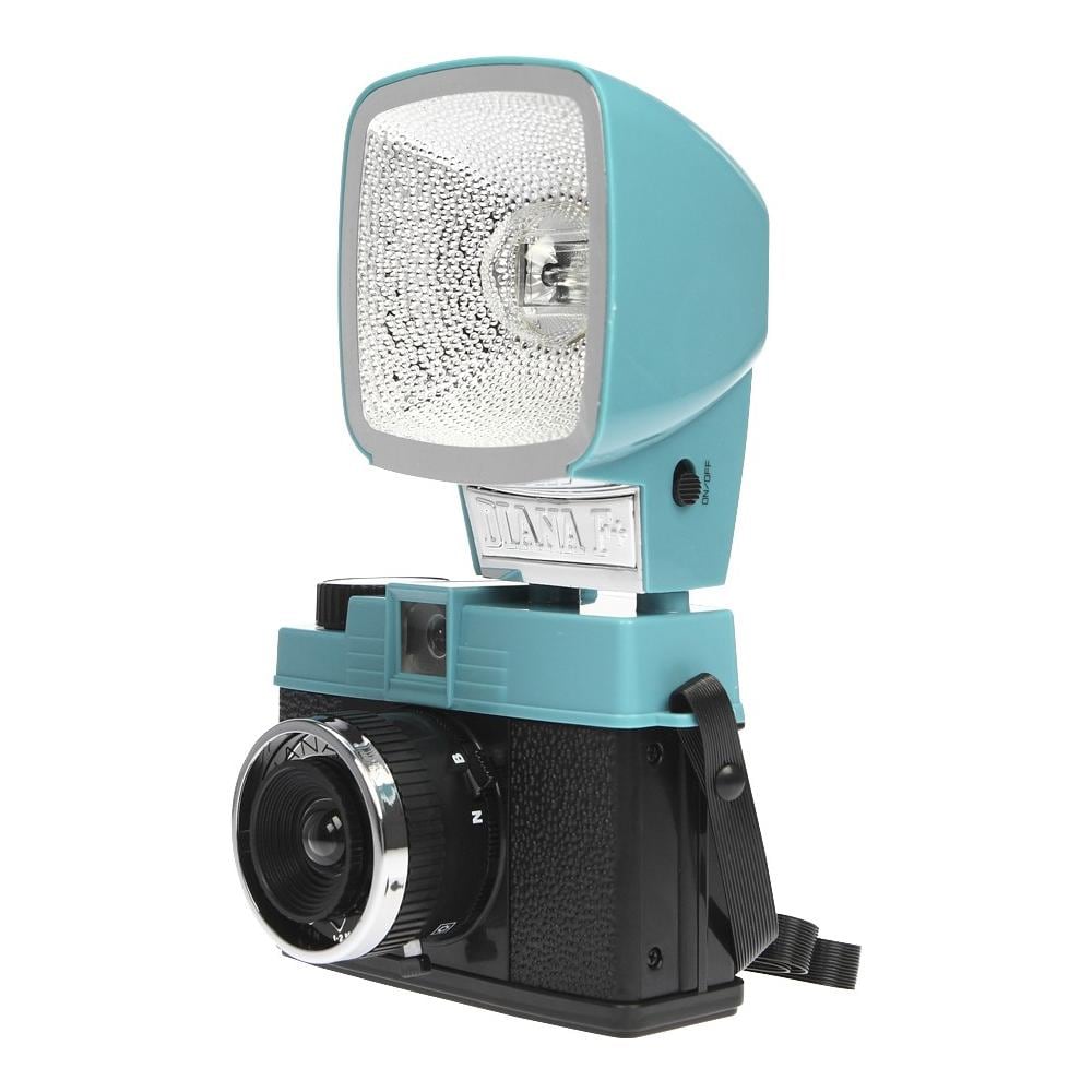 Diana Mini Fotocamera Compatta Pellicola 35mm Colore Nero Blu - Foto 2