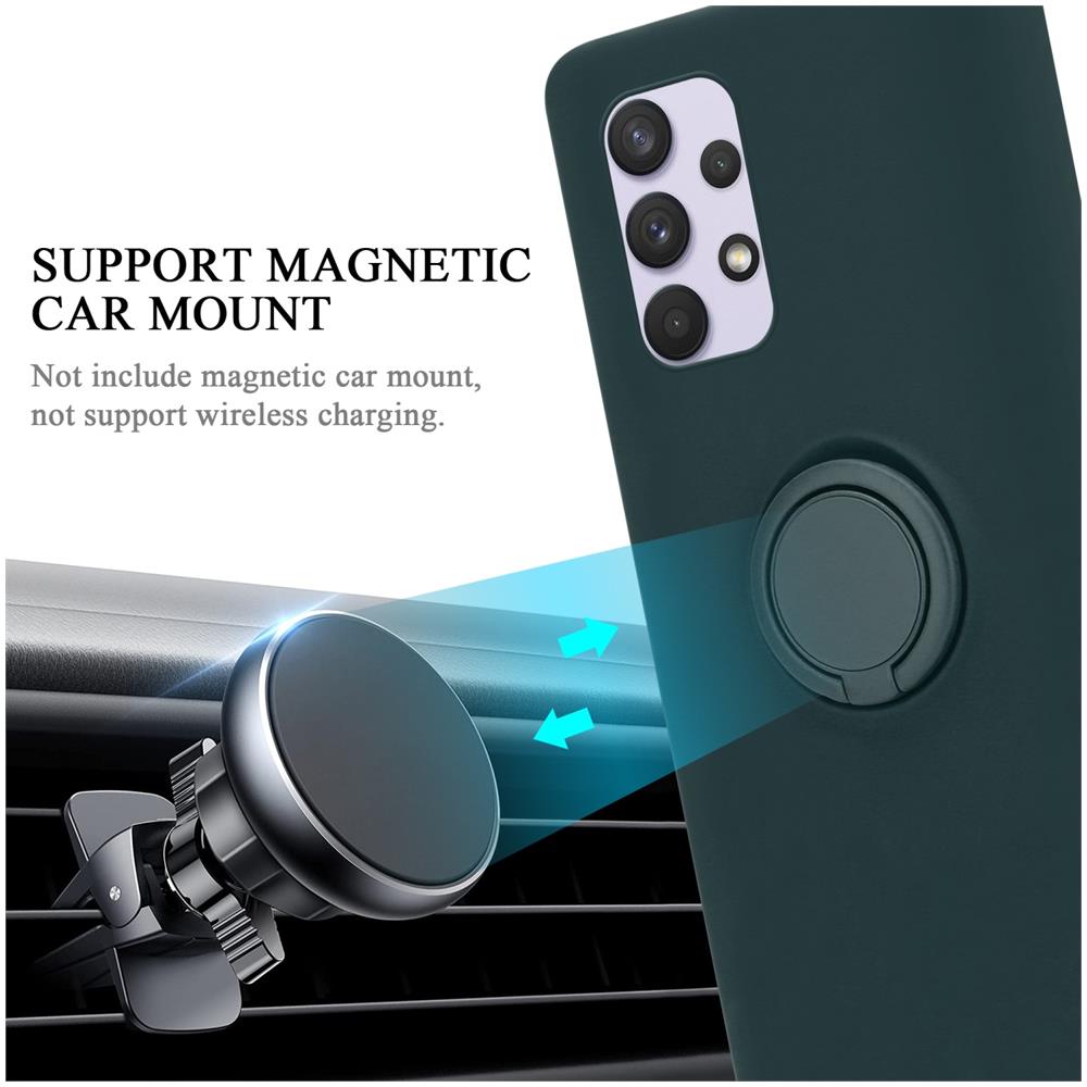 Custodia Compatibile Con Samsung Galaxy A33 5g In Liquid Verde - Coperchio Protettivo In Silicone Tpu Flessibile Con Anello - Foto 8