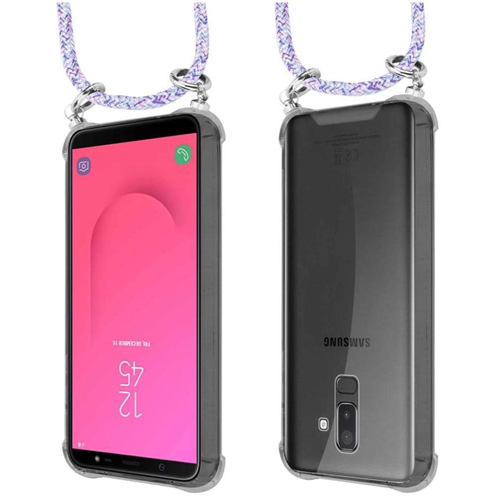Catena Di Telefoni Cellulari Compatibile Con Samsung Galaxy A6 Plus 2018 In Unicorn - Coperchio Protettivo In Silicone Con Anelli D'argento, Cinturino In Corda E Custodia Staccabile - Foto 8