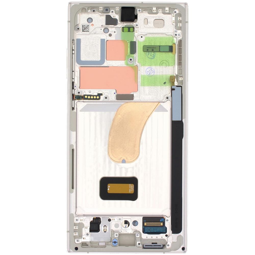Blocco Completo Galaxy S23 Ultra Touchscreen Con Frame Originale Cream - Foto 1