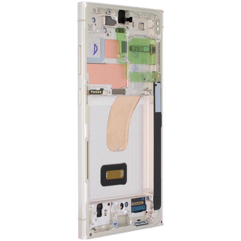 Blocco Completo Galaxy S23 Ultra Touchscreen Con Frame Originale Cream - Foto 5