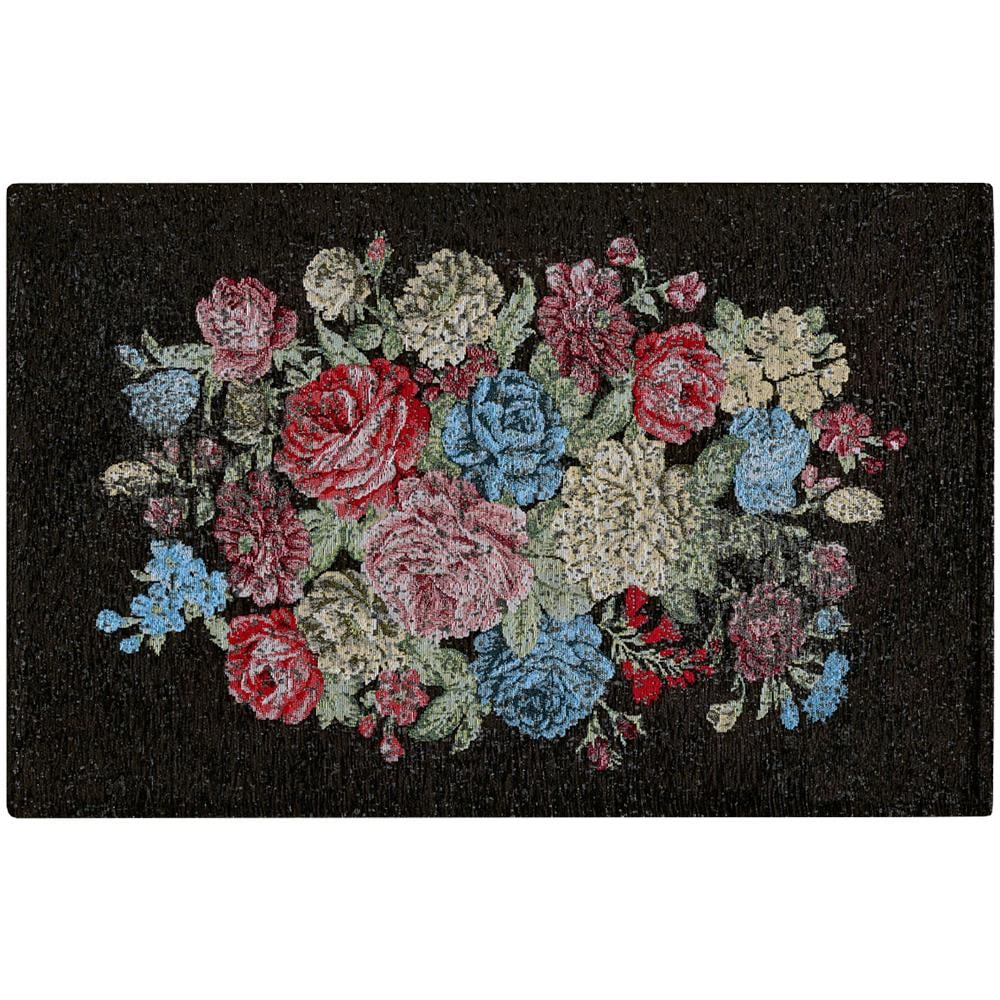 Tappeto Arredo Antiscivolo Camera Salotto Disegno Floreale Danubio Corvino By Suardi 175x240 Corvino - Foto 1