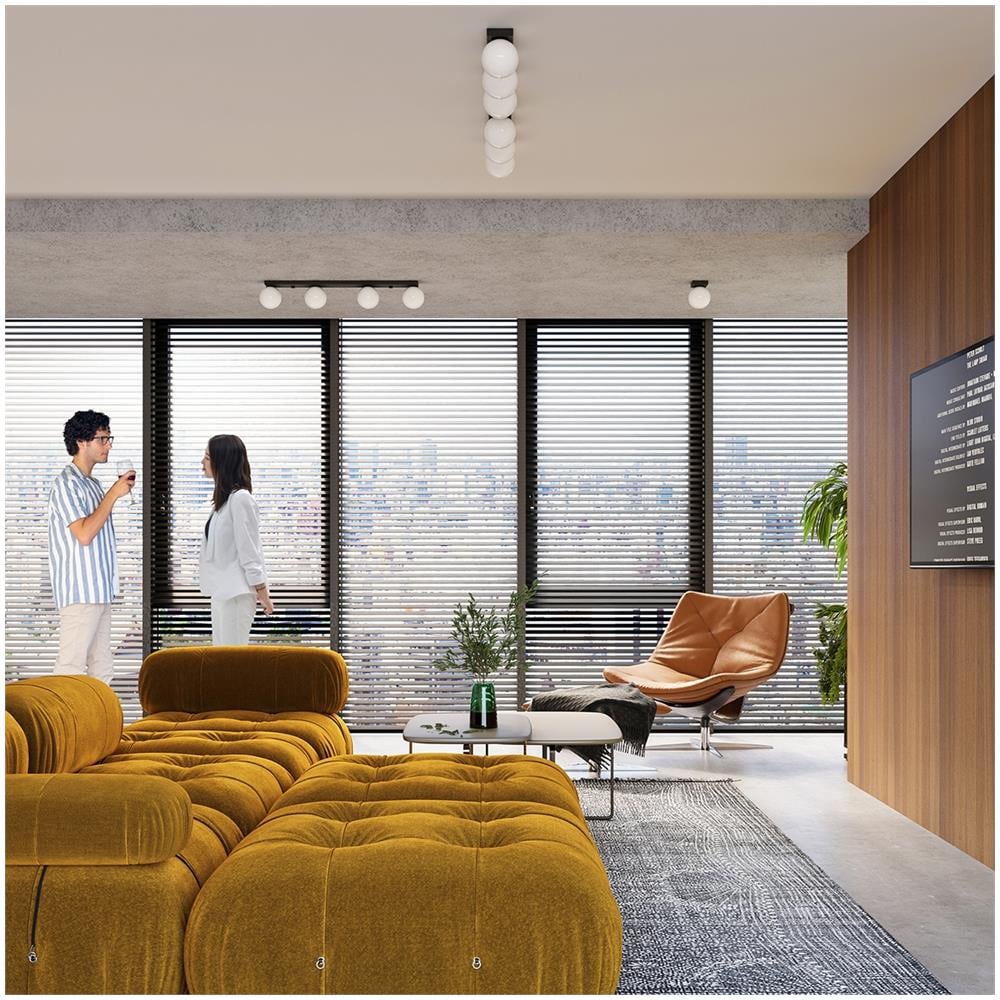 Lampada Da Soffitto Yoli 2 Nero Sl. 1152 - Moderno Lampade Da Soffitto Nero 14.5x34.5x12 Cm - Foto 7