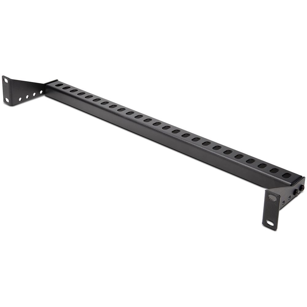 Pannello passacavi montabile a rack 1U con profondità regolabile, Guida di supporto per cavi per server /armadi rack da 19", Cable management panel per pannelli patch /switch /PDU - Foto 2