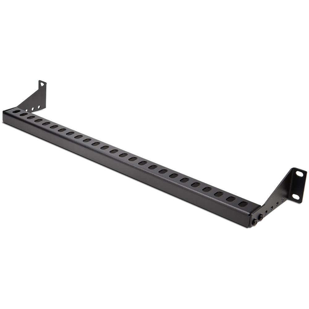 Pannello passacavi montabile a rack 1U con profondità regolabile, Guida di supporto per cavi per server /armadi rack da 19", Cable management panel per pannelli patch /switch /PDU - Foto 1