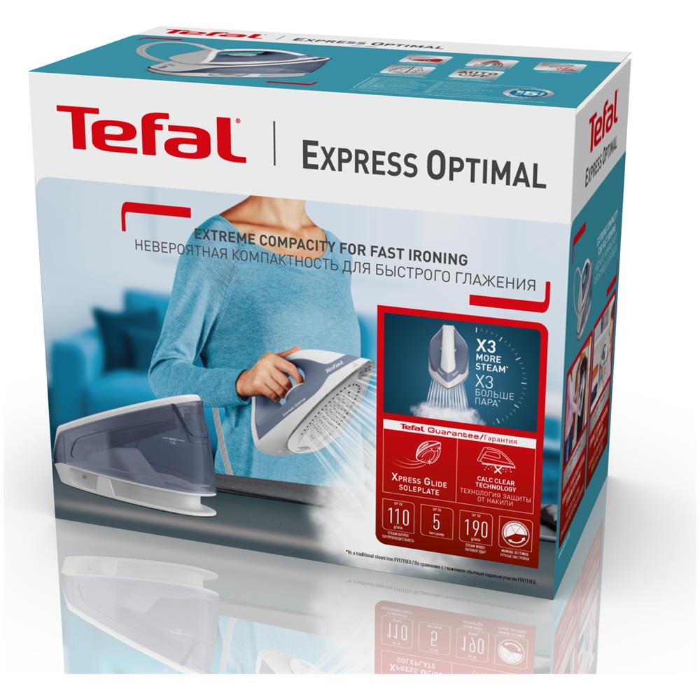 Express Optimal SV4110 2200 W 1,2 L Ceramic Express Glide Blu, Bianco - Foto 11