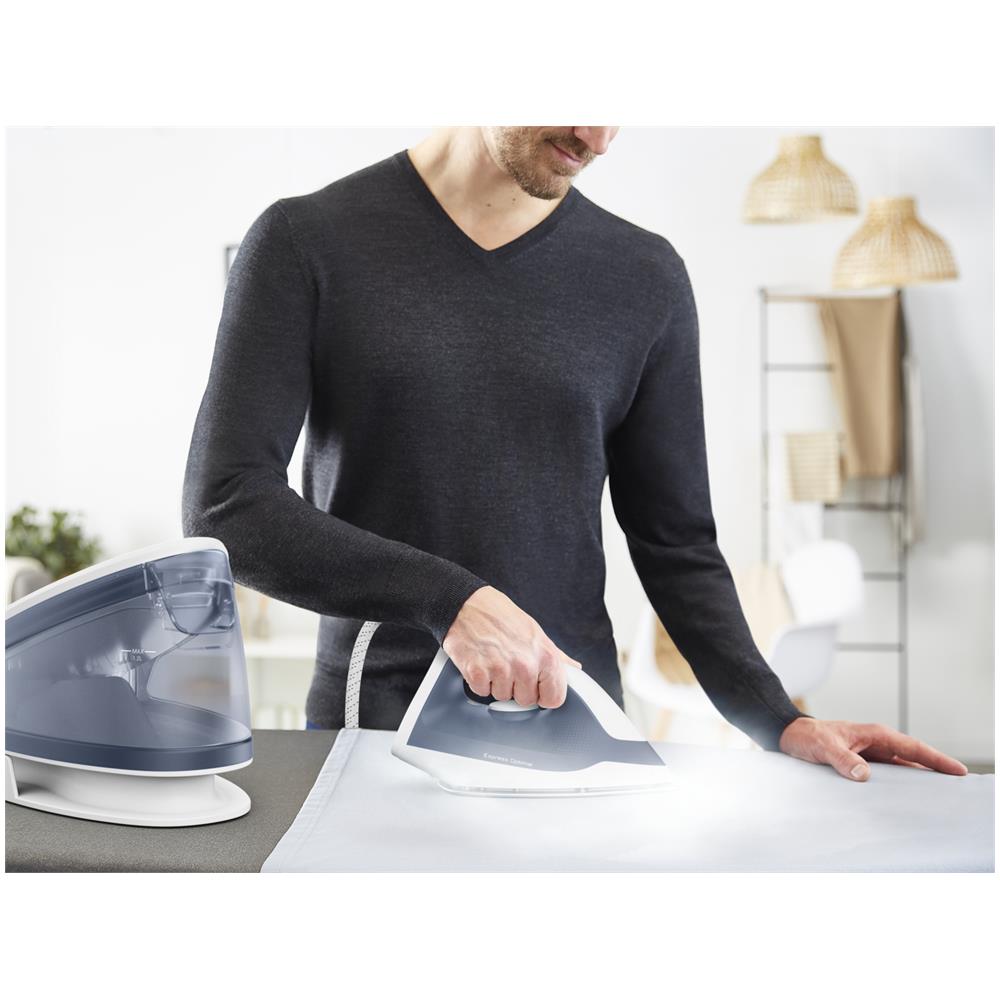 Express Optimal SV4110 2200 W 1,2 L Ceramic Express Glide Blu, Bianco - Foto 2