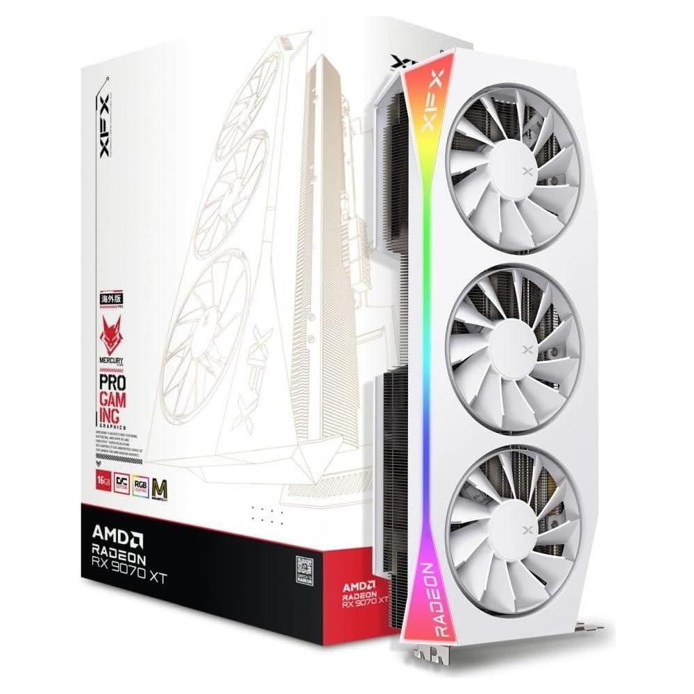 Mercury Radeon RX 9070 XT OC Magnetic Air Edition 16 GB GDDR6 PCI Express 5.0 - Foto 1