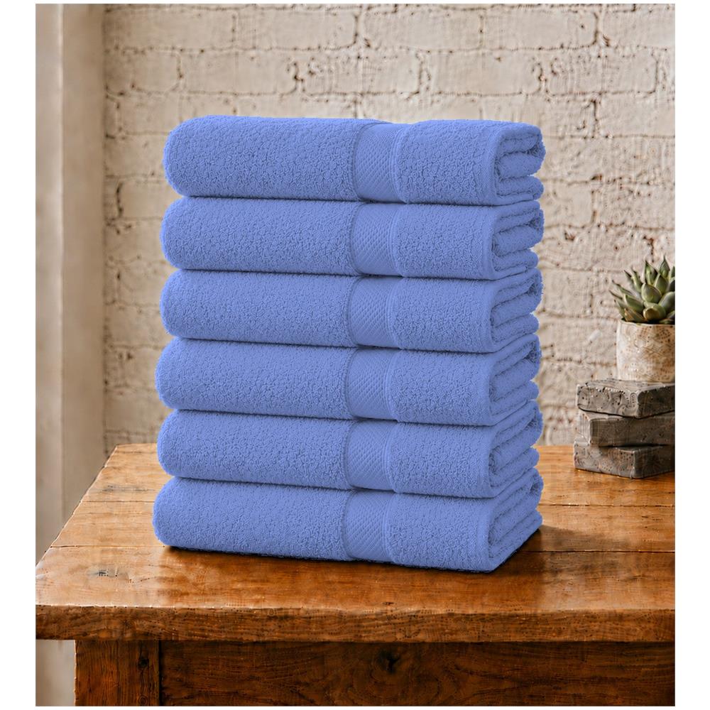 Set 6 Asciugamani Viso 55x100 cm - Eleganza e Comfort per il Tuo Bagno - PERSIAL JEWEL / VIOLA PERSIA - Foto 1
