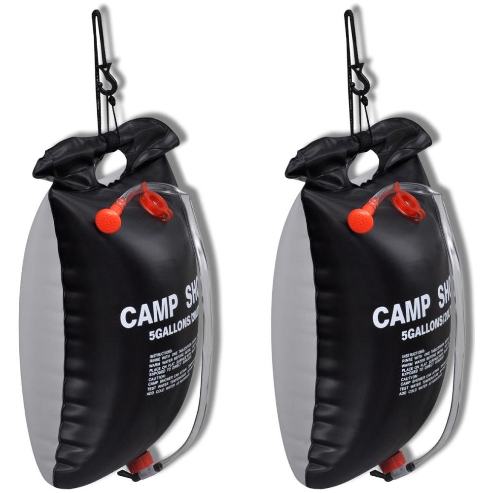 Set 2 Pz Doccia Solare Da Esterno Per Campeggi 20 L - Foto 1