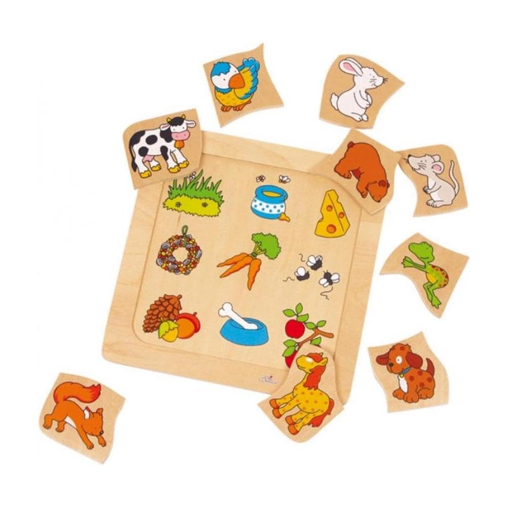 Puzzle Con Cornice Chi Mangia Quale Cibo? - Foto 2