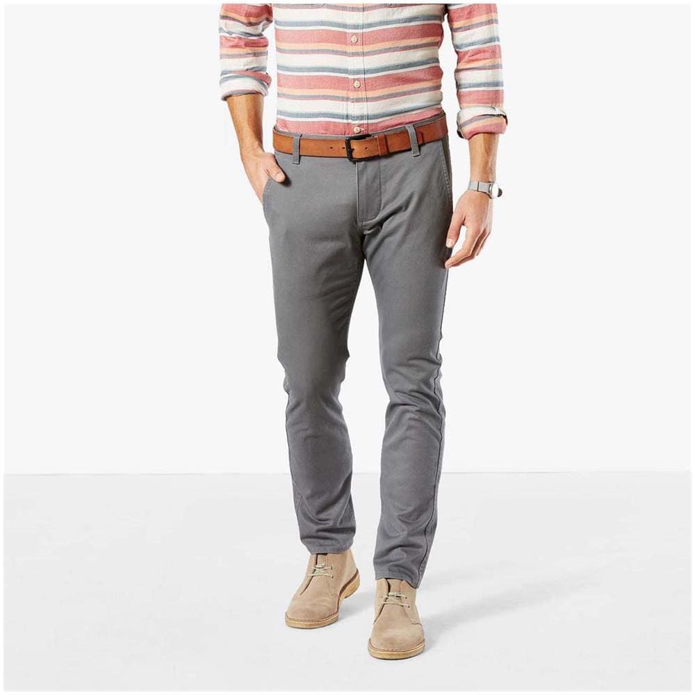 Pantaloni Alpha Khaki Skinny Tapered L34 Abbigliamento Uomo W30-l34 - Foto 1