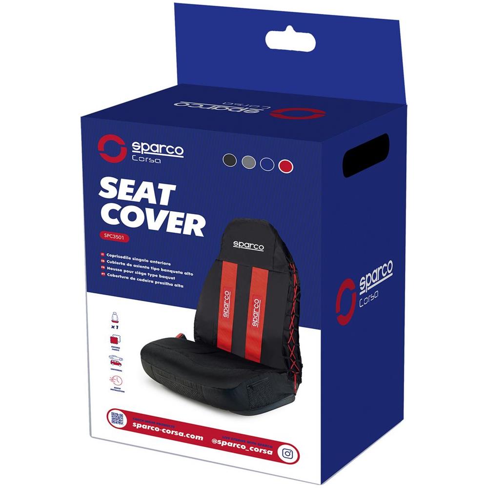 3d Coprisedile Universale Per Auto Nero E Rosso Con Intreccio Laterale - Foto 3