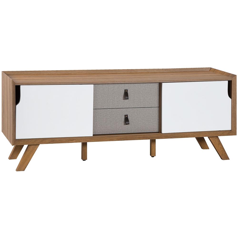 Porta Tv Laminato In Color Legno Chiaro / bianco Acton - Foto 1