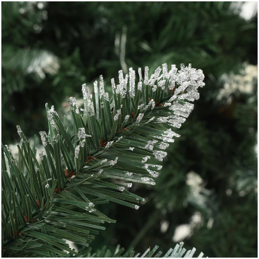 Albero di Natale Artificiale Pigne e Brillantini Bianchi 180 cm - Foto 2