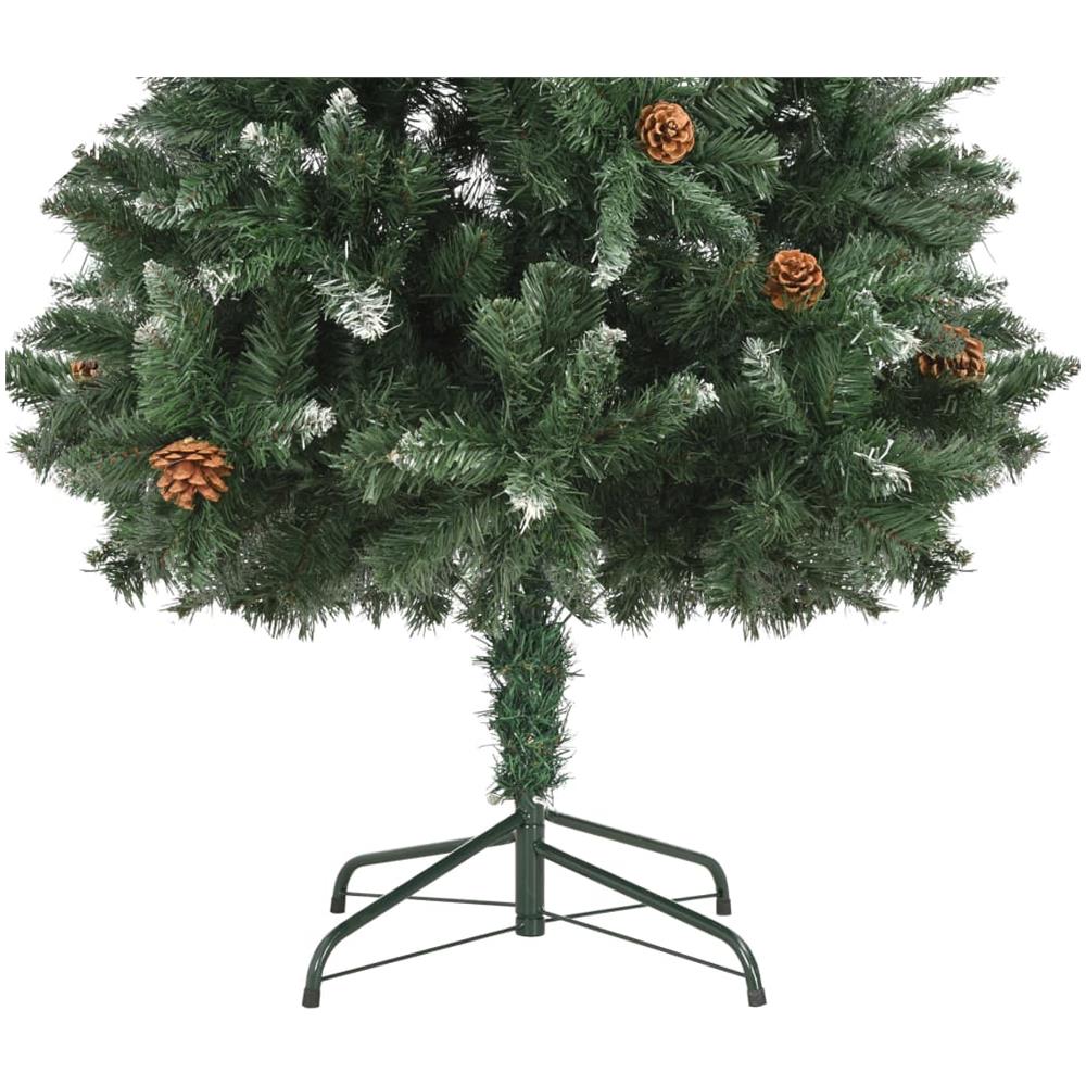 Albero di Natale Artificiale Pigne e Brillantini Bianchi 180 cm - Foto 7