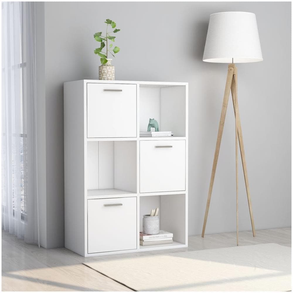 Armadietto Bianco 60x29,5x90 cm in Legno Ingegnerizzato - Foto 1