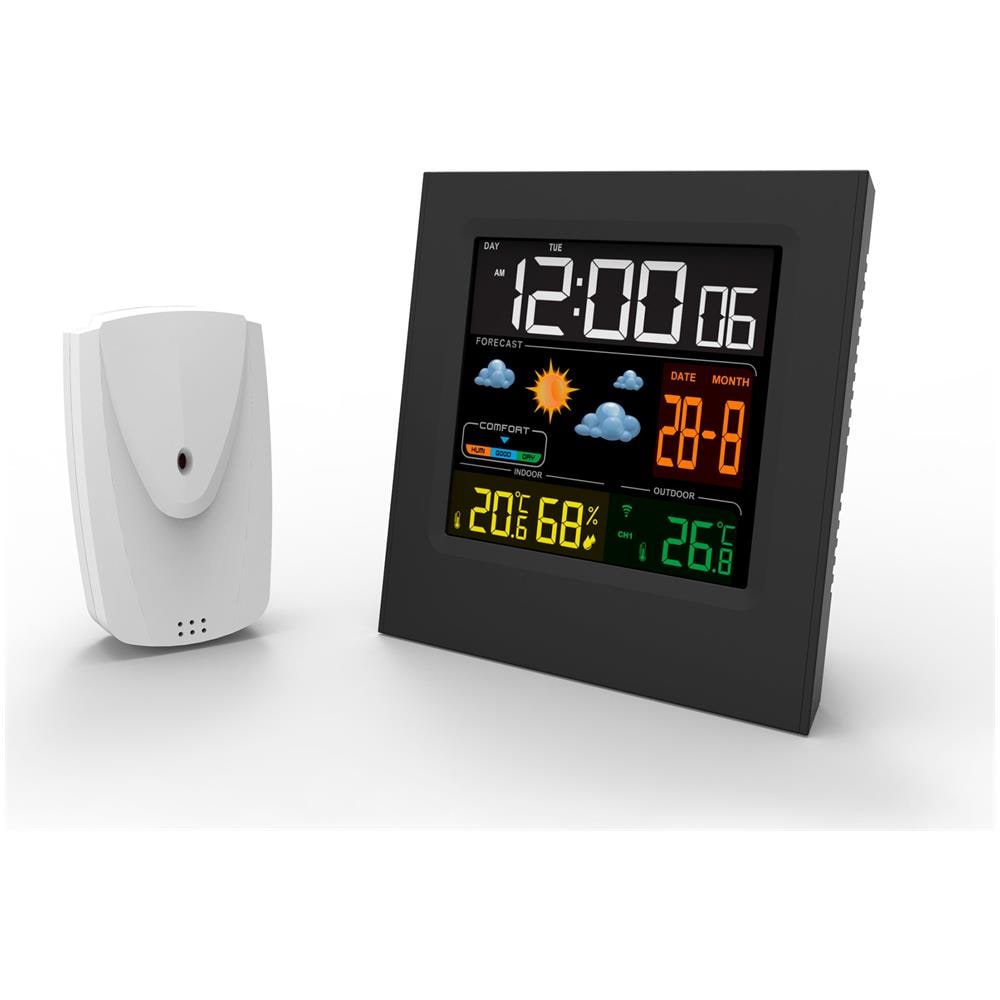 Stazione Meteorologica Con Orologio, Data E Temperatura Cr 1166 - Foto 14