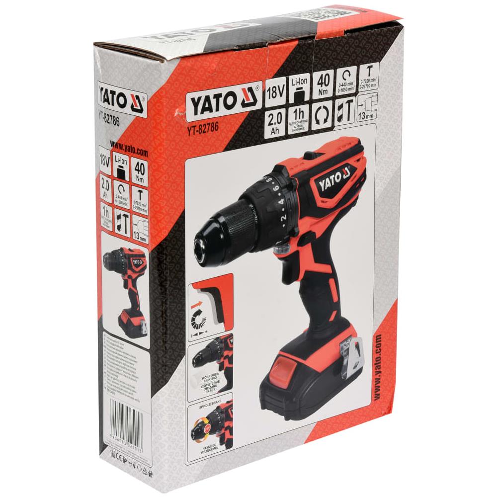 Trapano Avvitatore a Percussione Batteria 2,0Ah Li-ion 18V 40Nm - Foto 3