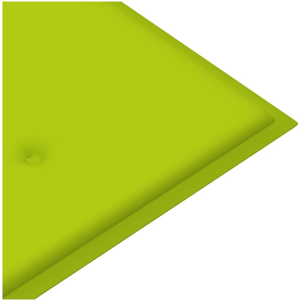 Cuscino Panca Giardino Verde Brillante 120x50x3cm Tessuto - Foto 3