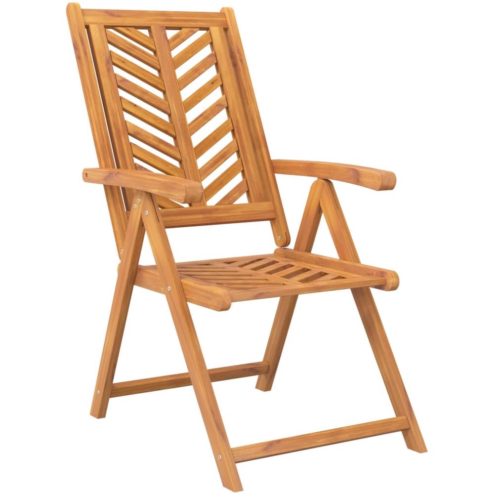 Sedie Da Giardino Reclinabili 2 Pz Legno Massello Di Acacia - Foto 3