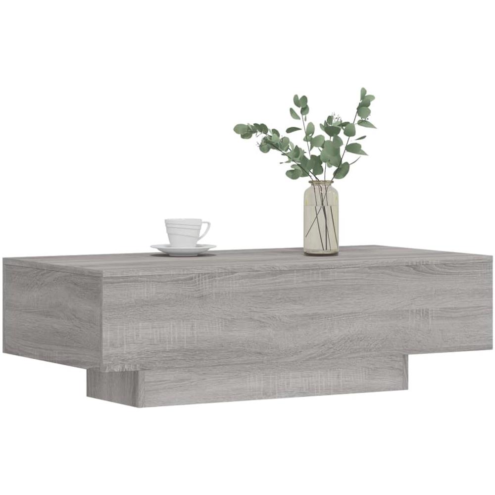 Tavolino Salotto Grigio Sonoma 100x49,5x31 Cm Legno Multistrato - Foto 3