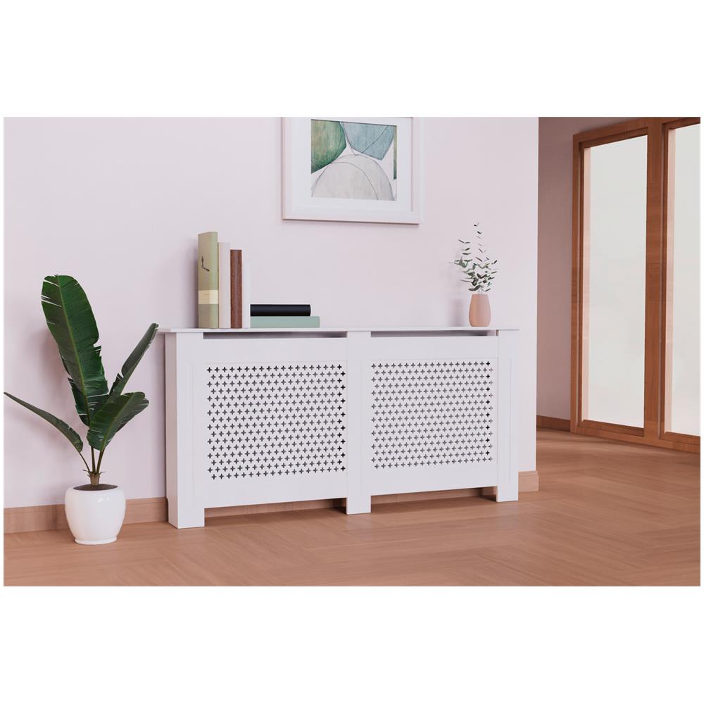 Copri Radiatore In Legno Windsor Bianco - 172 Cm - - Foto 3