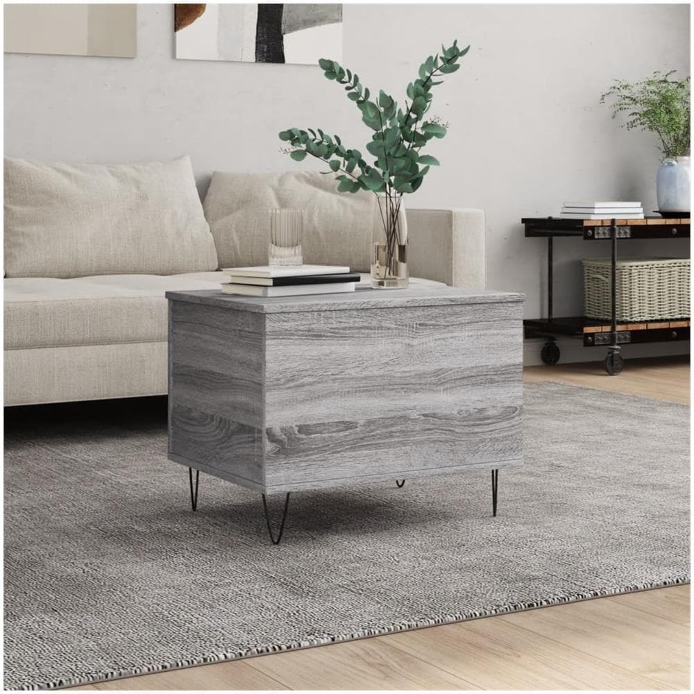 Tavolino Salotto Grigio Sonoma 60x44,5x45 Cm Legno Multistrato - Foto 1