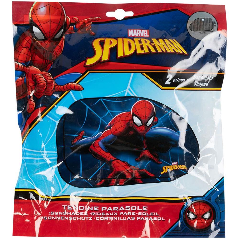 Tendina Laterale Parasole Auto Singola A Trapezio Spiderman Uomo Ragno Bambino - Foto 3