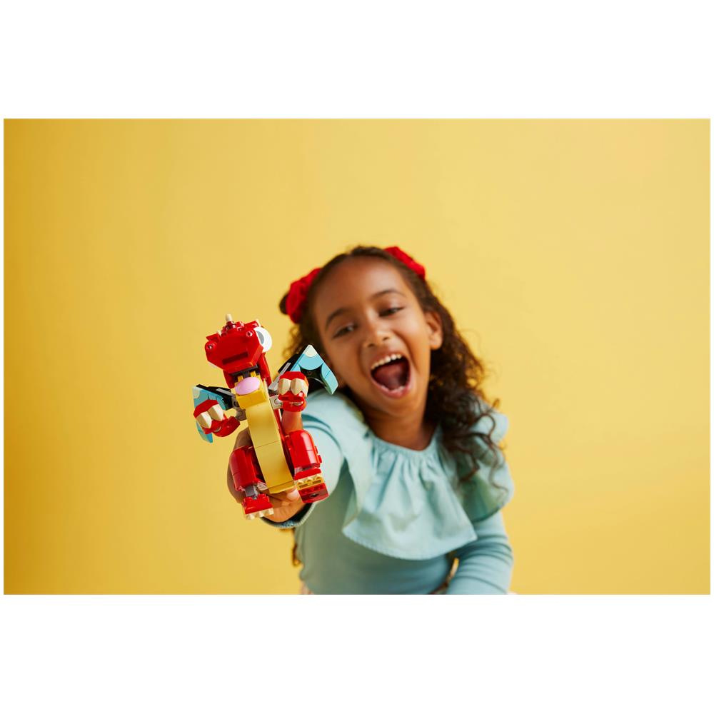 31145 Creator 3-in-1 Drago Rosso - Foto 6