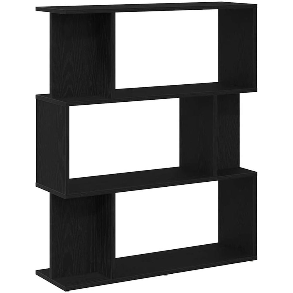 Libreria Rovere Nero 80x24x96 cm in Legno Multistrato - Foto 1