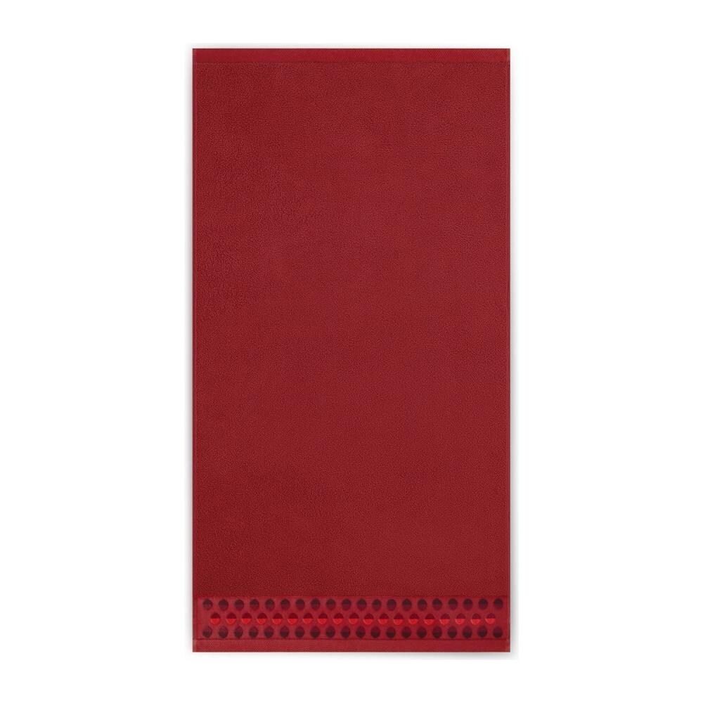 Asciugamano Zen 2 - 70x140 cm - Rosso - Morbido come il velluto - Elevata assorbenza - 100% cotone - Foto 1