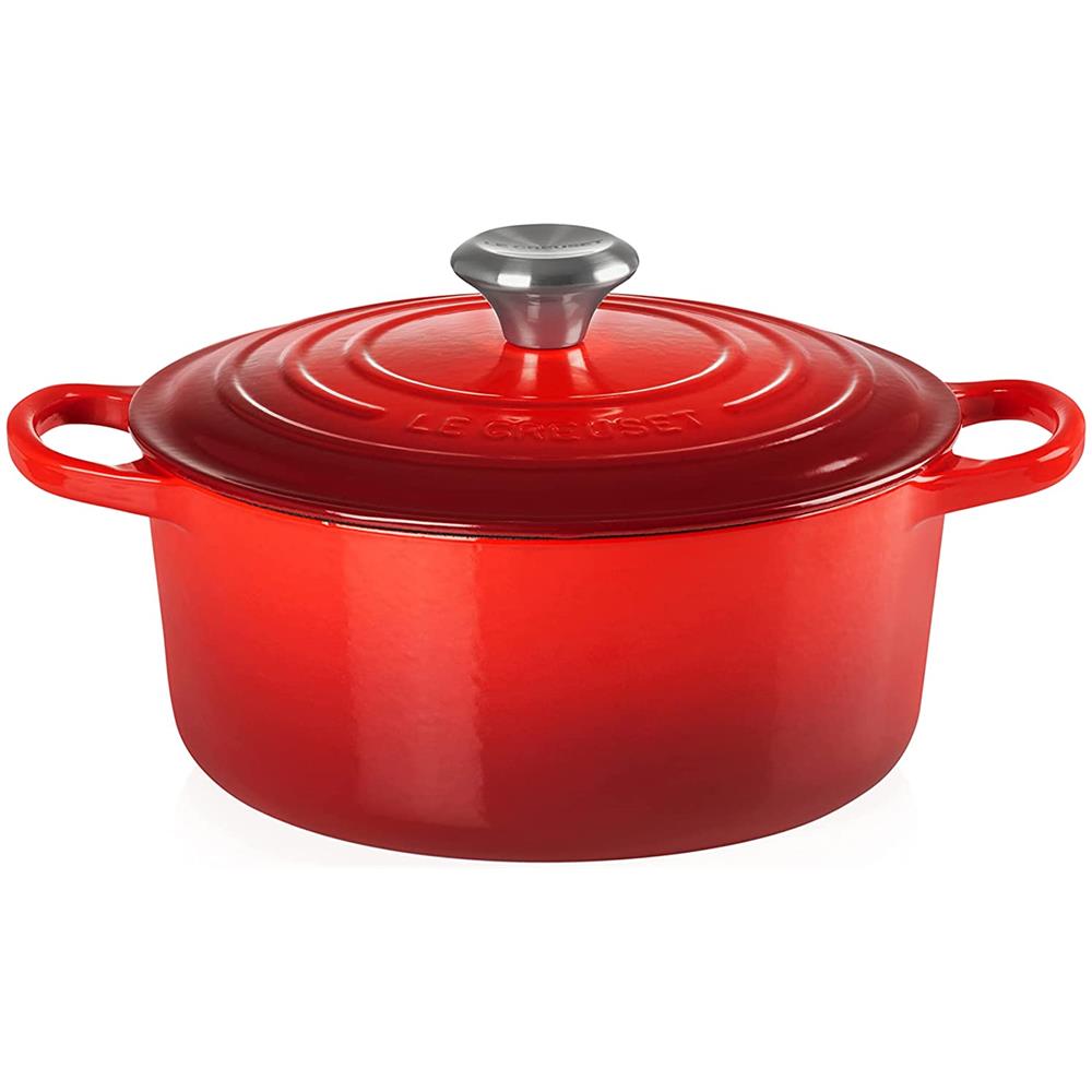 Casseruola tonda ghisa 26cm evolution rosso ciliegio cocotte - Foto 2