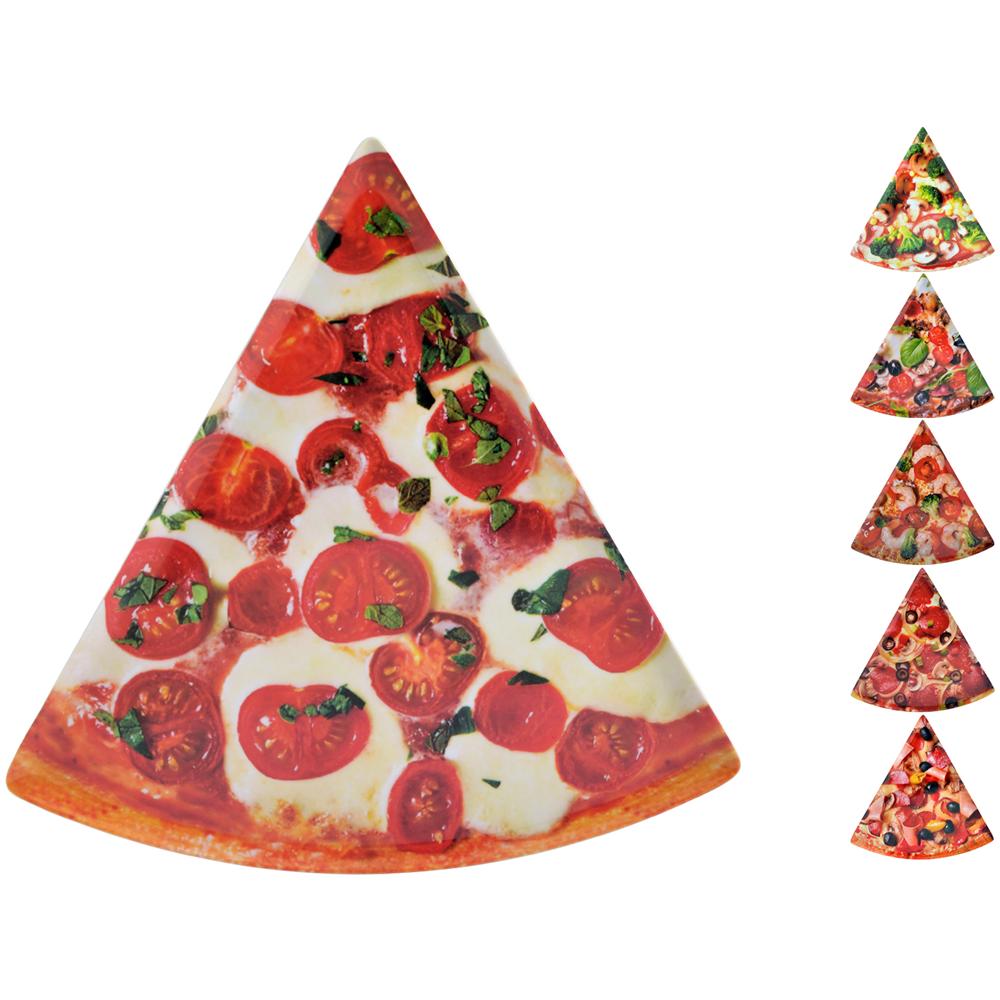 Set 6 Piatti Pizza Melamina Triang Ass Cm22x22 Stoviglie - Foto 1