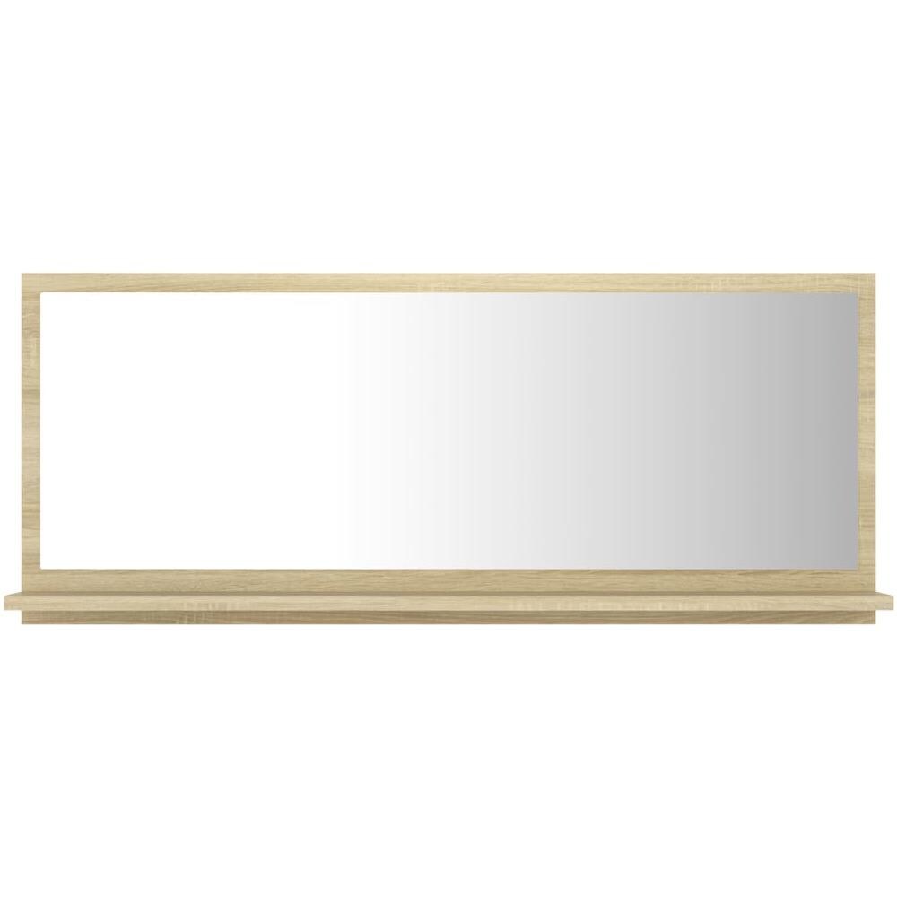 Specchio da Bagno Rovere Sonoma 90x10,5x37 cm Legno Multistrato - Foto 2