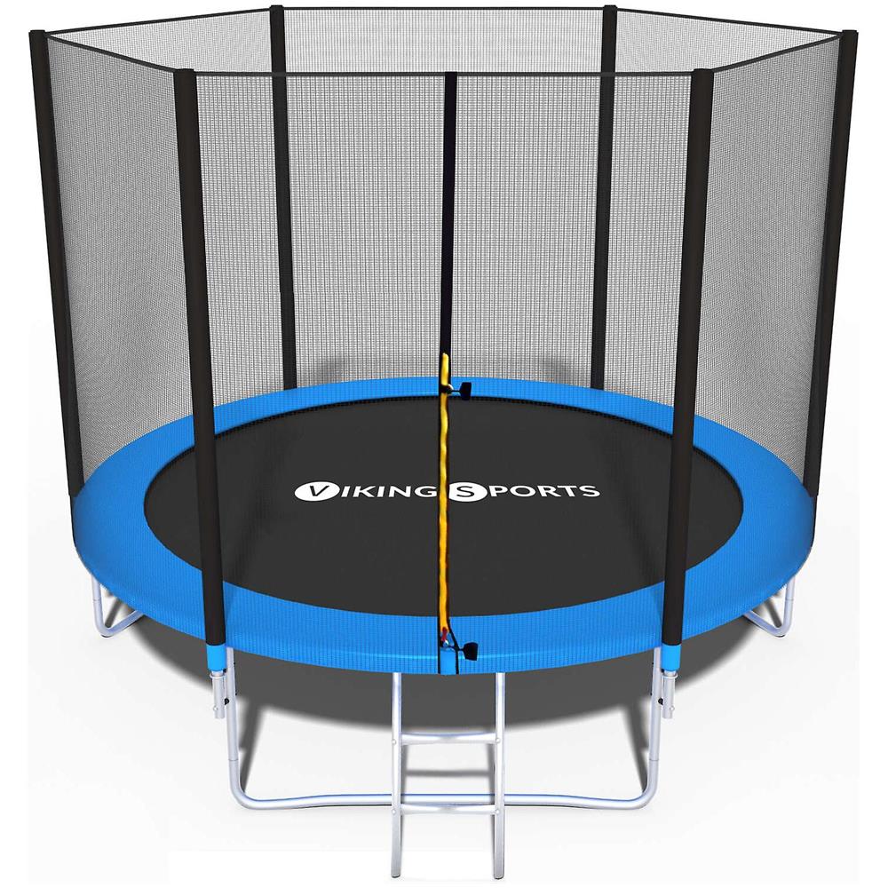 Trampolino Elastico - Blu - 252 Cm - Con Rete E Scaletta - Fino A 100 Kg - Foto 1
