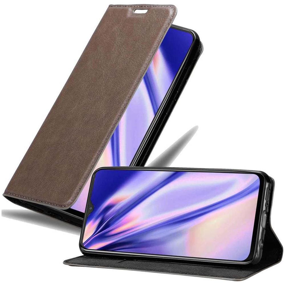Custodia Compatibile Con Oneplus 7 In Bruno Caffè - Coperchio Protettiva Con Chiusura Magnetica, Funzione Stand E Tasca Per Le Carte - Foto 1