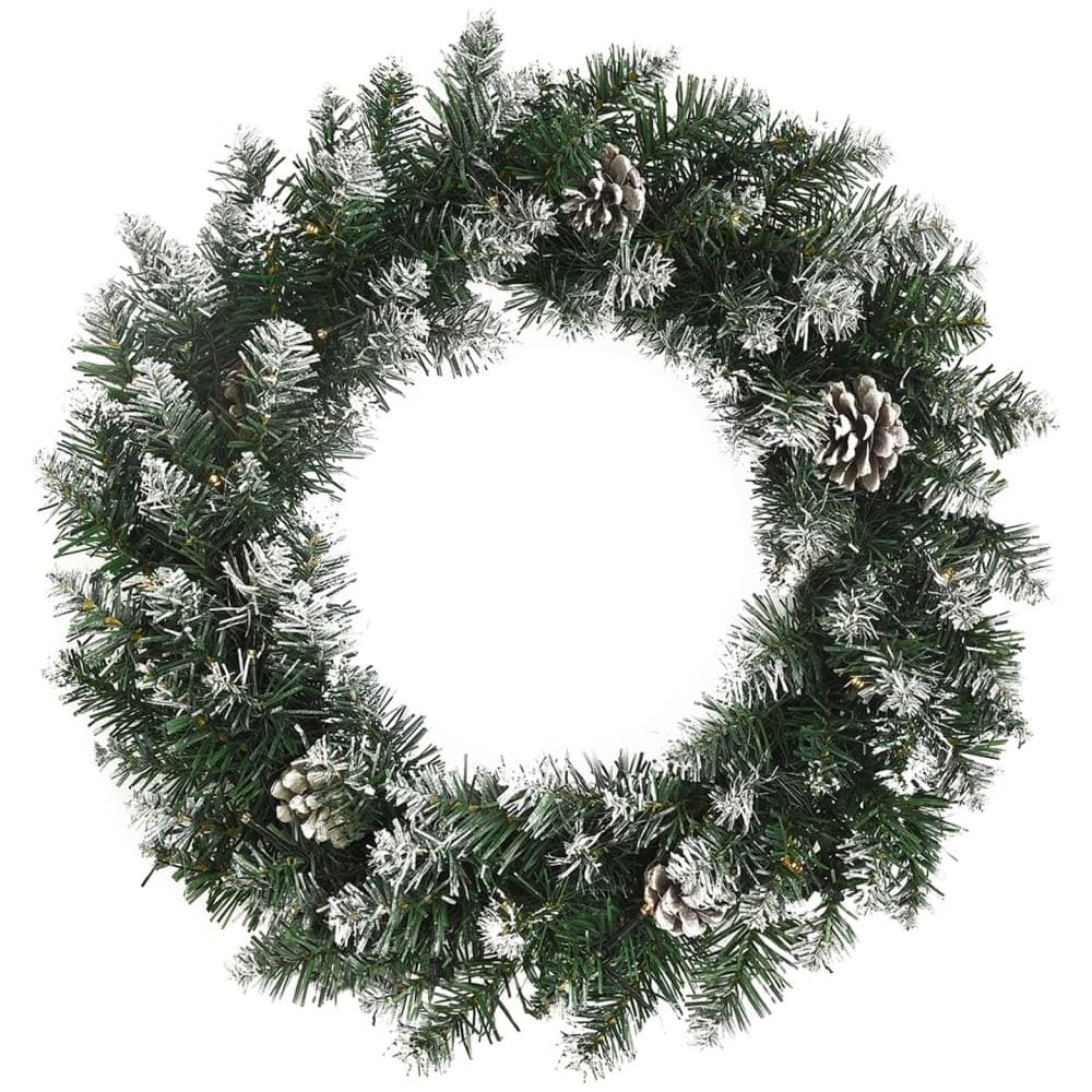 Ghirlanda Natalizia Con Luci Led Verde 45 Cm Pvc - Foto 2