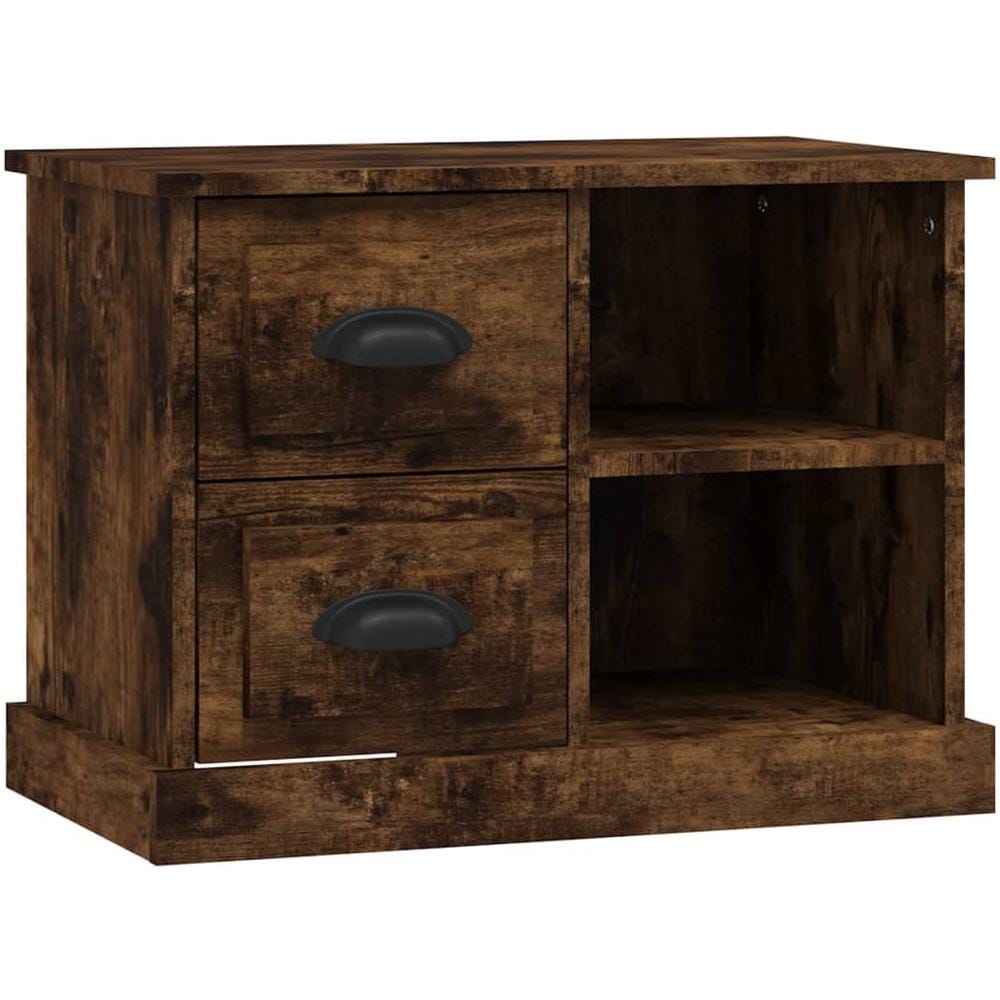 Comodino Rovere Fumo 60x35,5x45 Cm - Foto 2