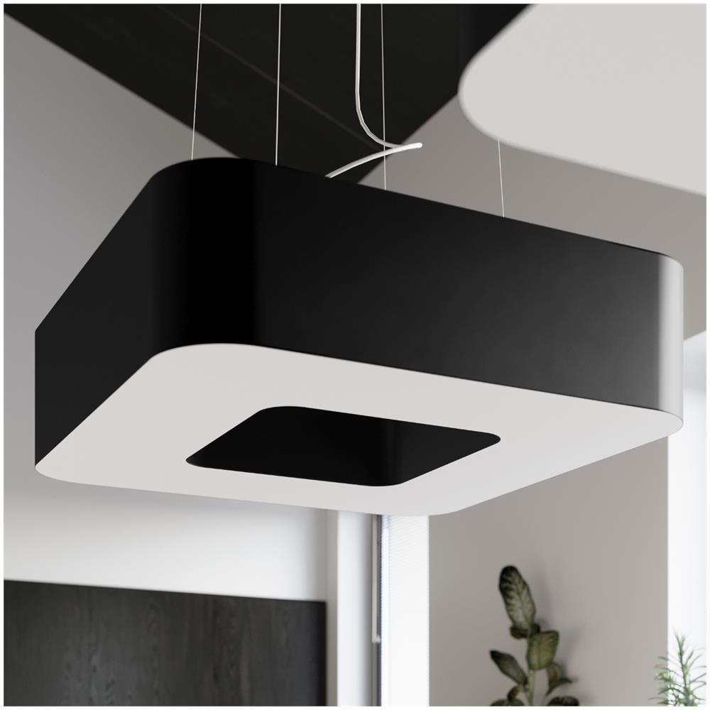 Lampadario Urano 80 Nero Sl. 0828 - Minimalista Lampadari Nero 112x80x80 Cm - Foto 1