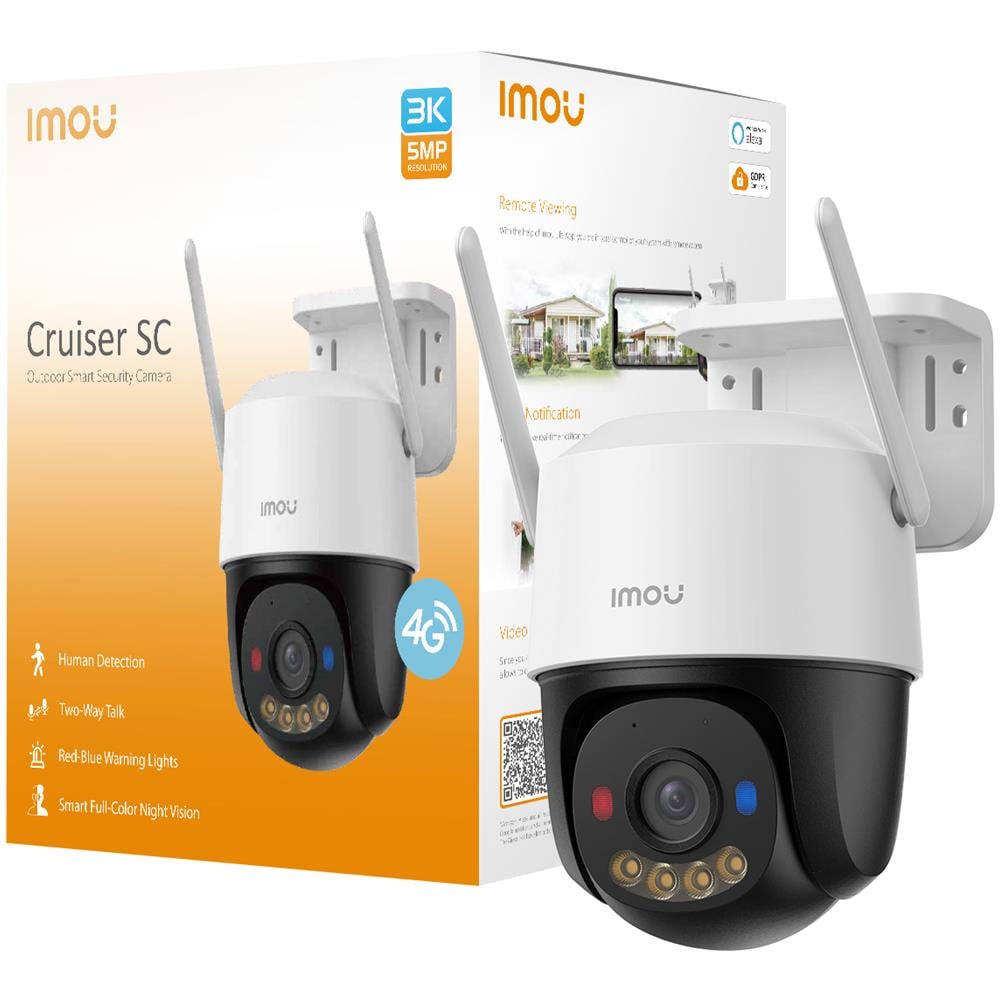 Telecamera Cruiser SC 4G 3K PTZ IP /Wi-Fi Full-color 5MP Red&Blue light - Foto 2