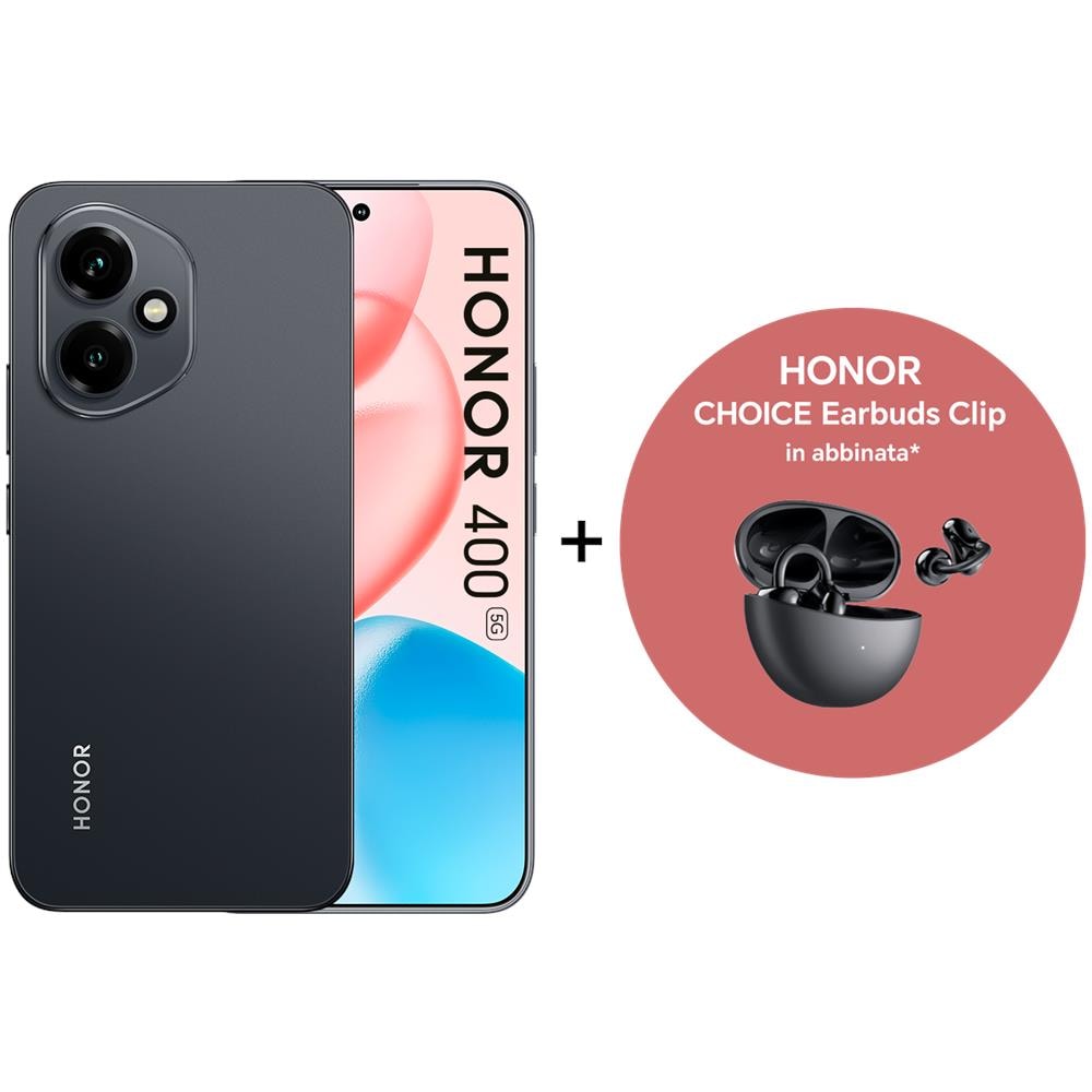 400 5G 512GB 8GB Ram Display 6.55" Main Camera 200MP USB Type-C Dual nanoSim Android Snapdragon: 7 Gen 3 5300mAh Midnight Black + Choice Earbuds Clip (Bundle) - Foto 1