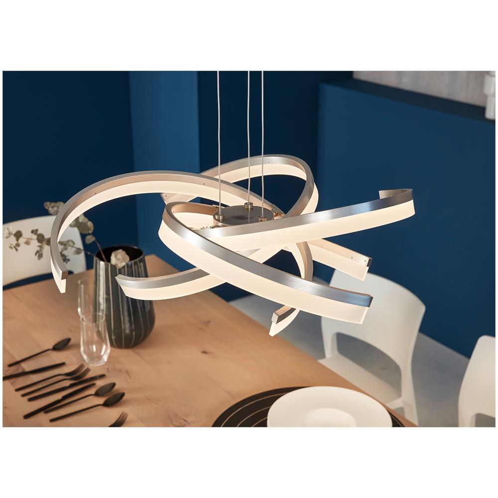 Lampada a sospensione a LED Sund, nichel - Foto 1