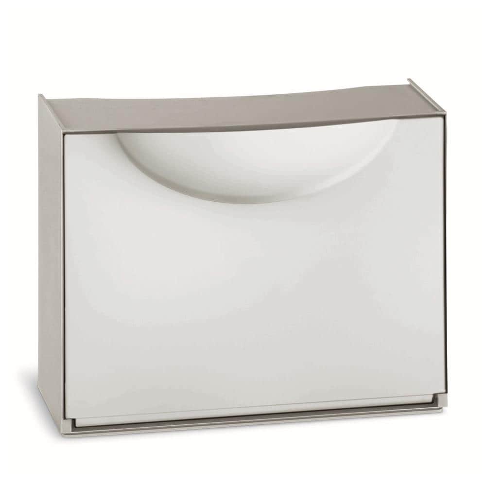 Contenitore Home Storage Harmony box h bianco / grigio scarpiera L51 x P19 x H39 - Foto 1