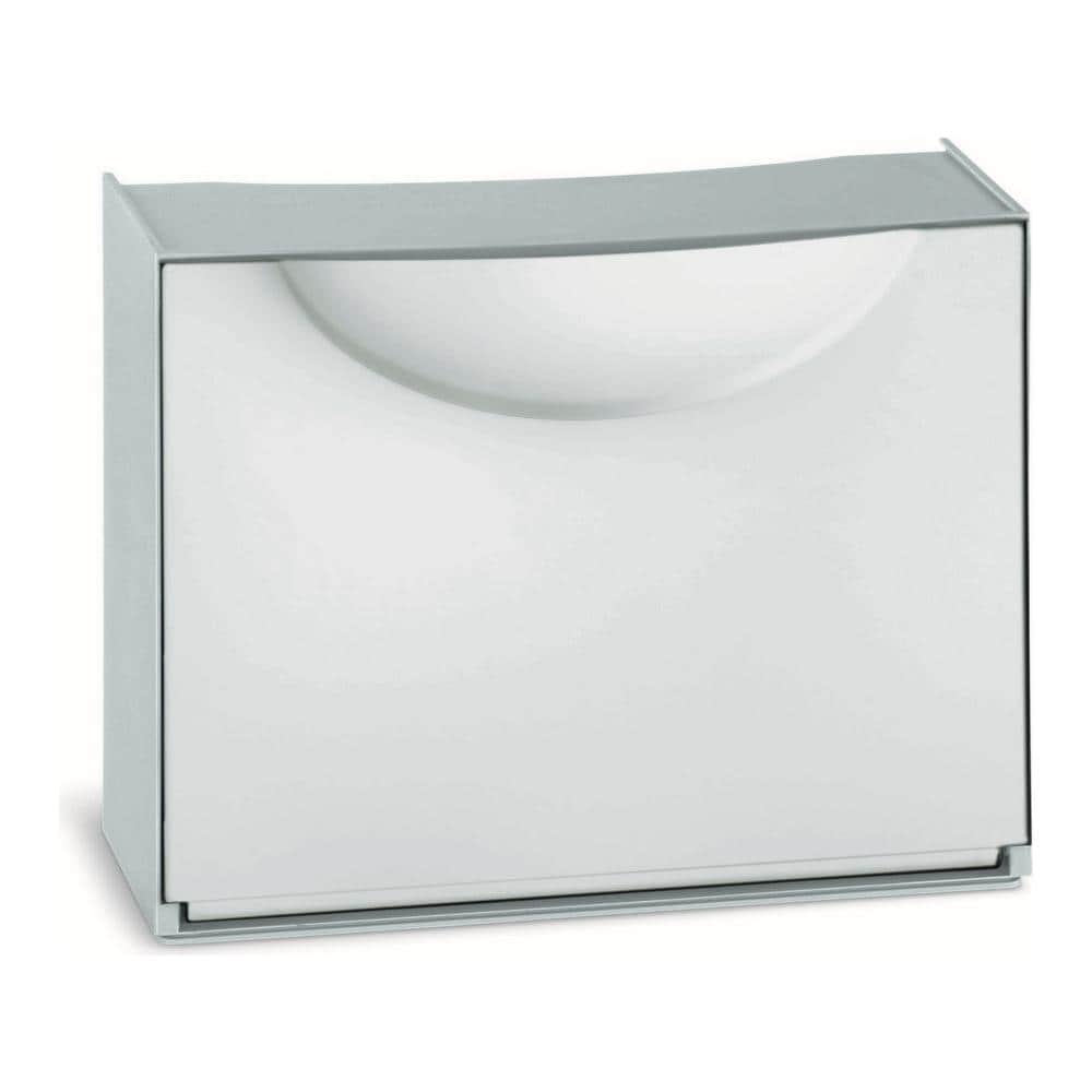 Contenitore Home Storage Harmony box h bianco / grigio scarpiera L51 x P19 x H39 - Foto 2