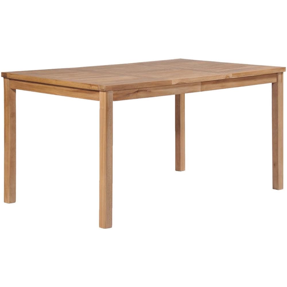 Tavolo Da Pranzo Per Esterni 150x90x77 Cm Massello Di Teak - Foto 1