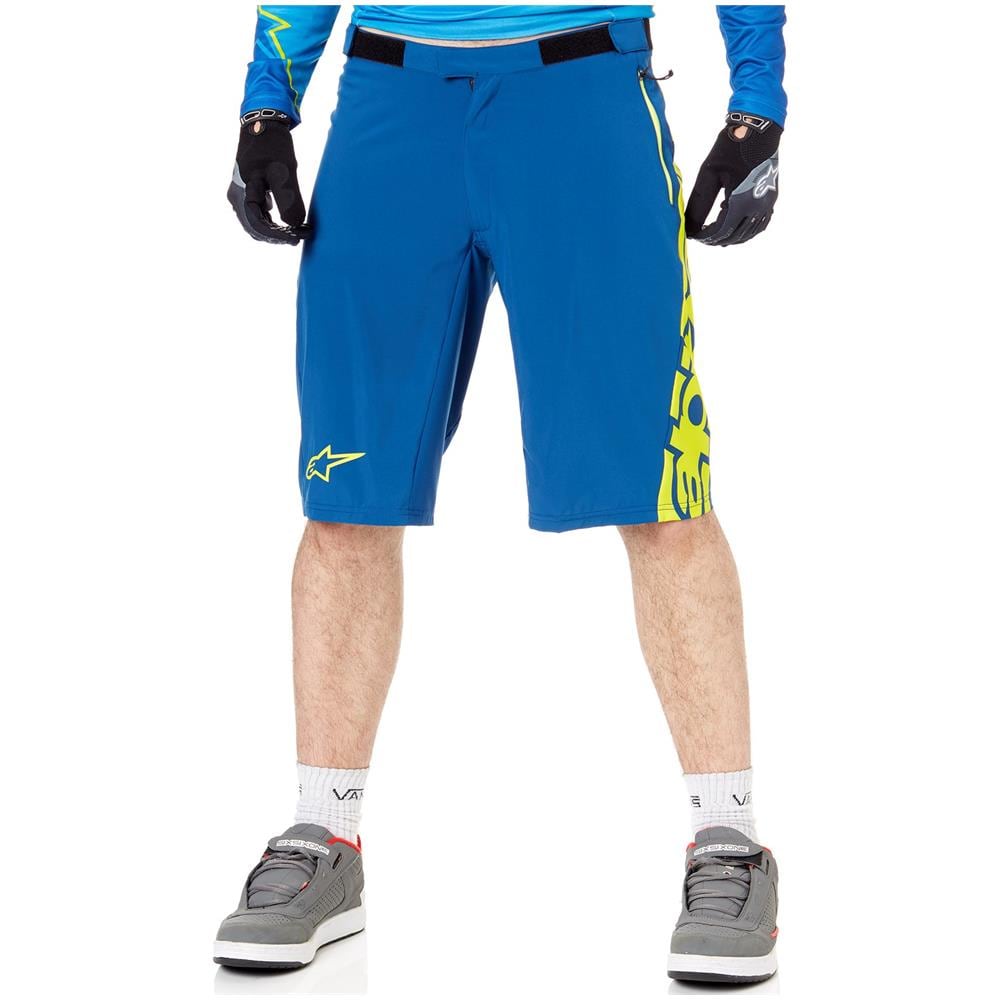 Pantaloni Corti Mtb Alpinestars 2018 Mesa Poseidon Blu Acid Giallo (28 Vita = Eu 44, Blu) - Foto 1