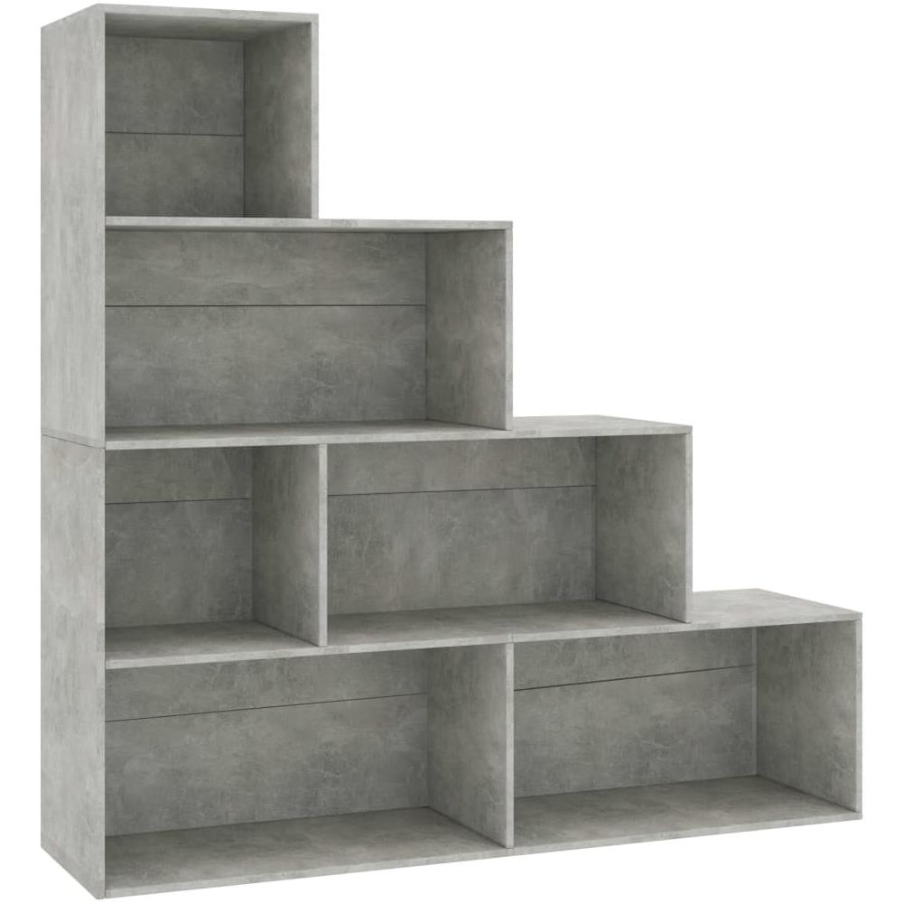 Libreria /Divisorio Grigio Cemento 155x24x160 Legno Multistrato - Foto 2