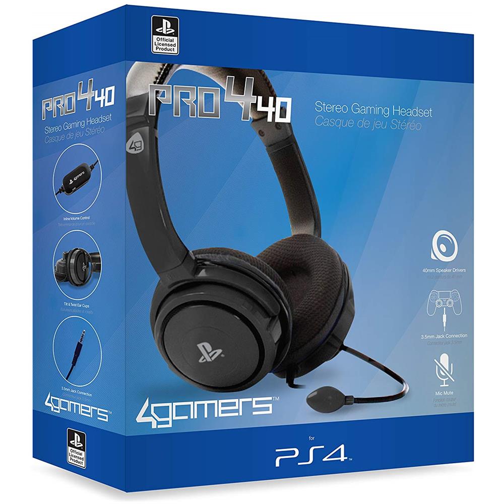 Cuffie Da Gioco Stereo Con Licenza Ufficiale Pro4-40 Per Ps4 - Nero - Foto 2